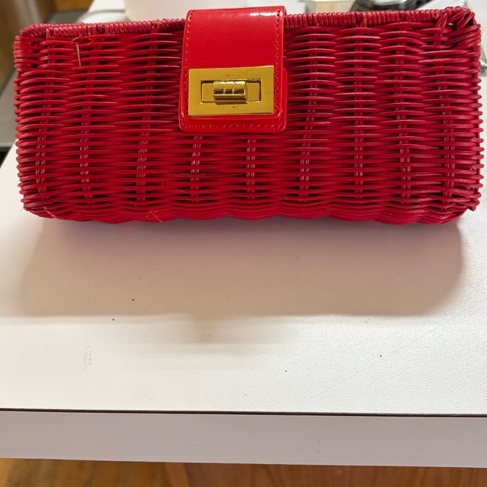 J.Crew red clutch bag - Picture 6 of 7